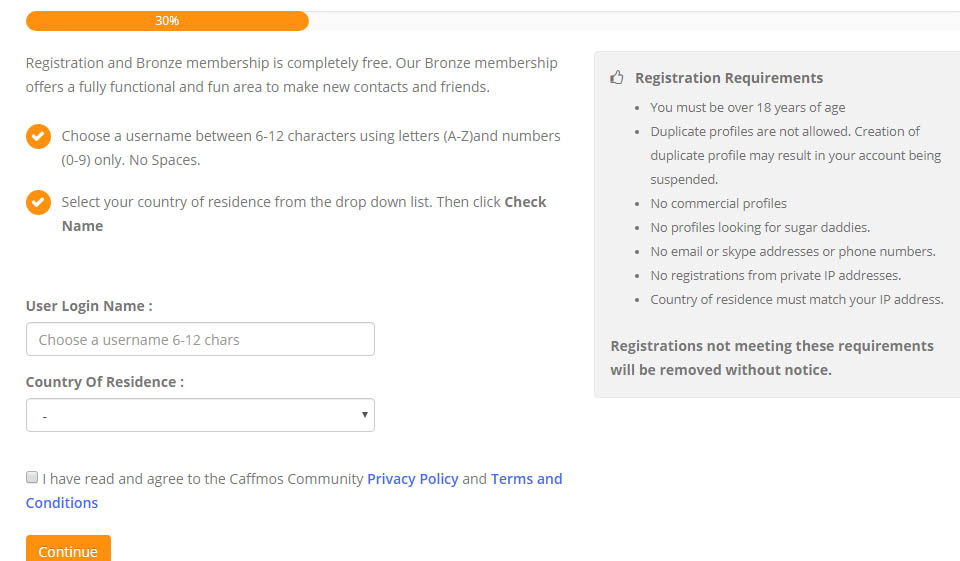 Sign Up Process And Login Info