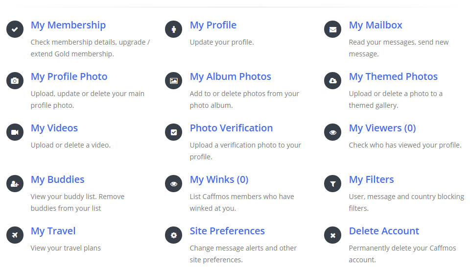 Profile Creation On Caffmos Profile?