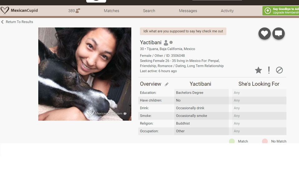 Mexican Cupid Profile Quality