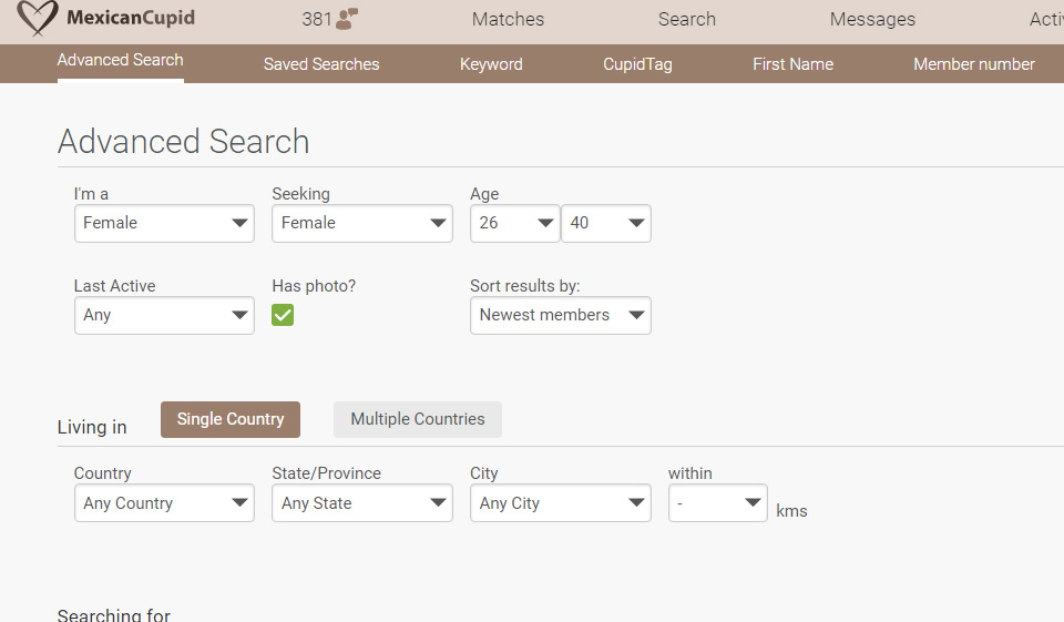 innovative searching option
