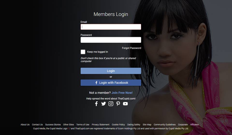 Profile Creation At ThaiCupid