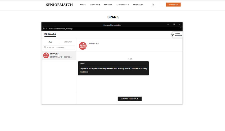 Senior Match How To Message On The Website