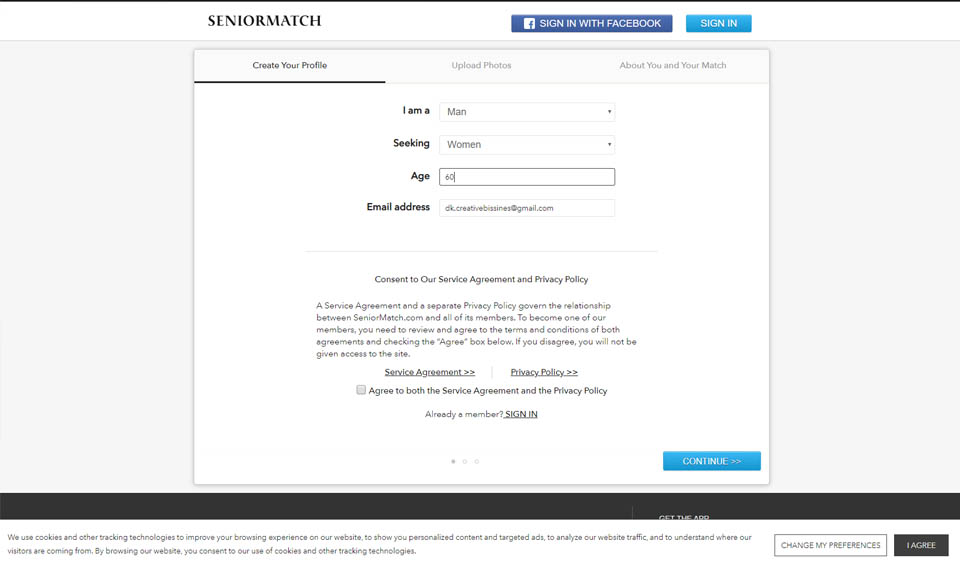 Senior Match Let’s Make A Profile