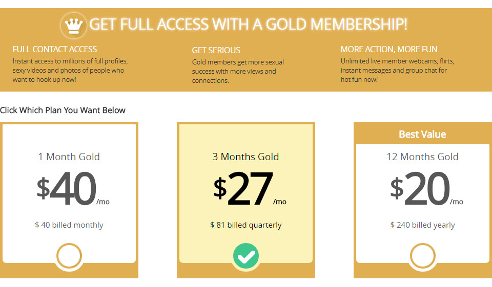 Free Or Paid Users On Senior Sizzle