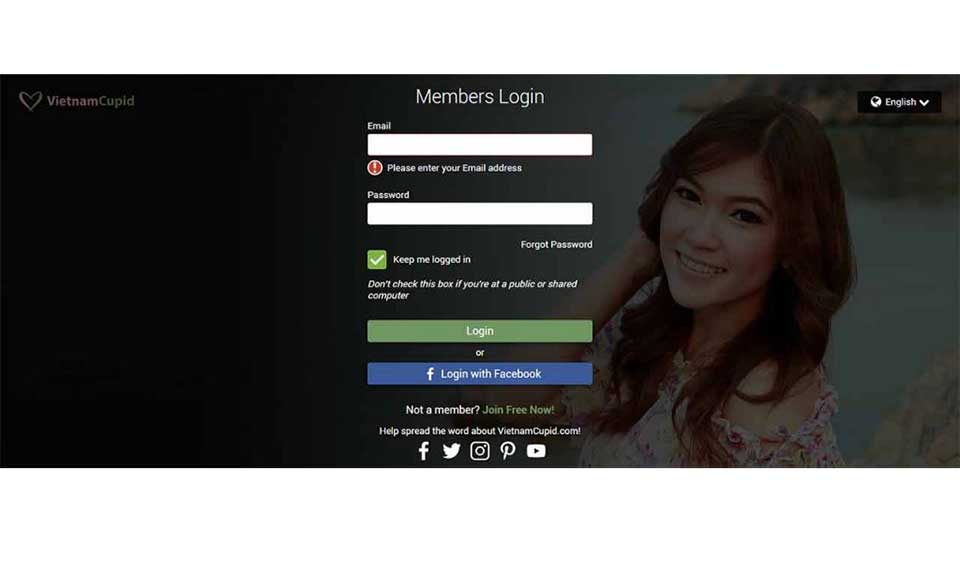 VietnamCupid Sign Up Process And Login Info