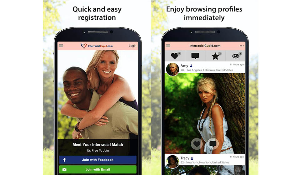 Interracial Cupid Layout and Usability