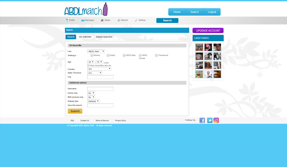 ABDLmatch Profile Features