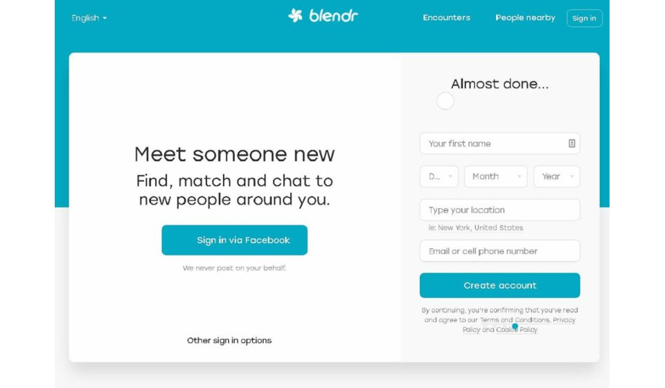 Can users understand the Blendr platform as legit?