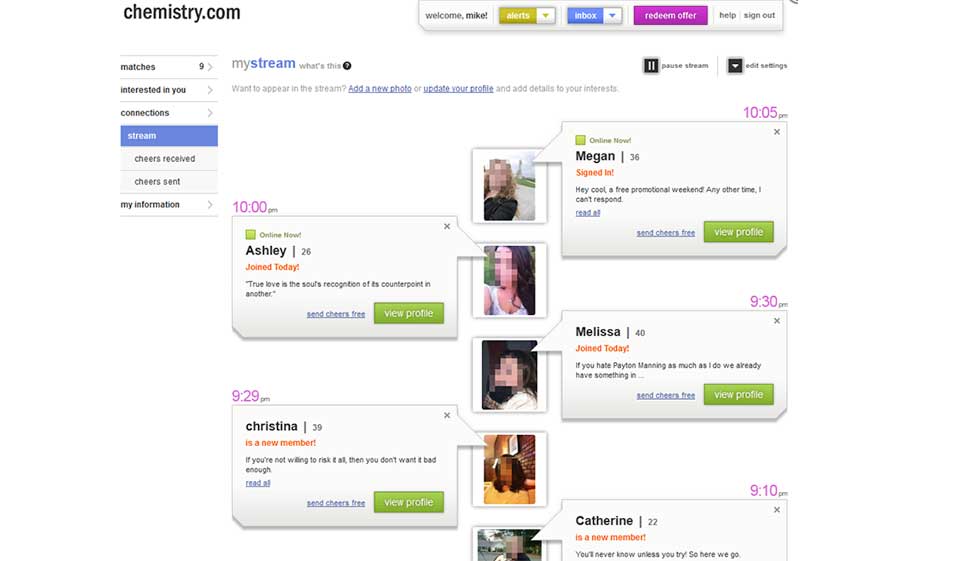 Chemistry Amazing Features for Dating