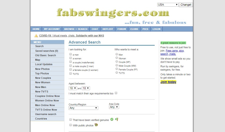 FabSwingers Review: Community, Interface, Top Features