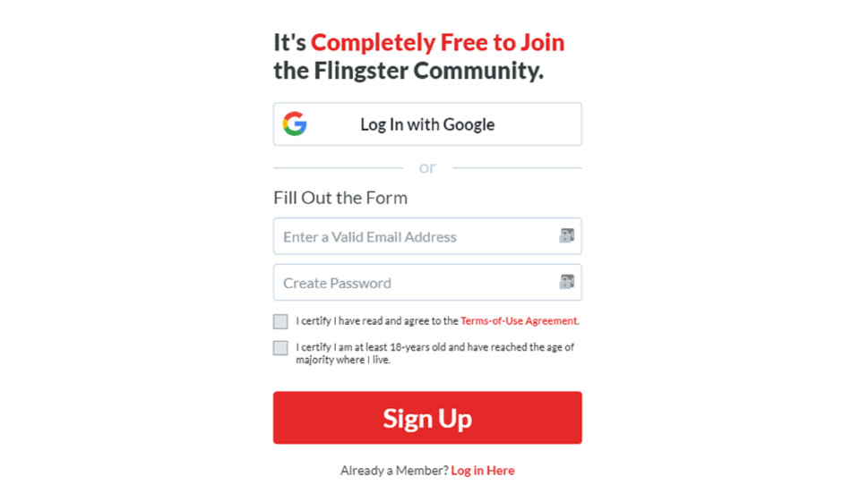 Sign-up Process & Login Info