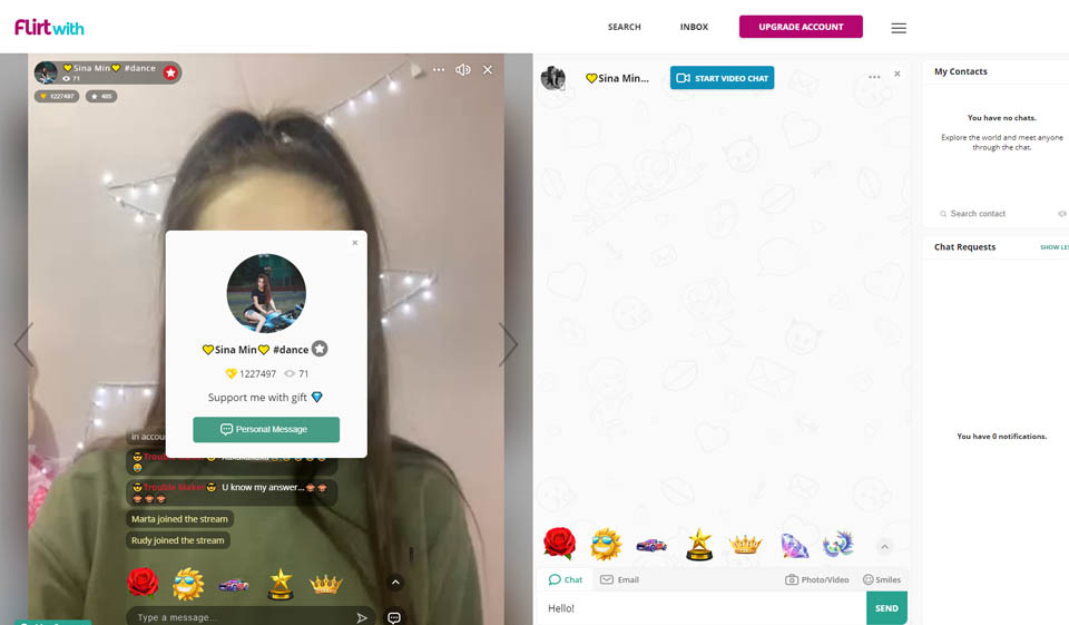 Let’s Register An Account With Flirtwith