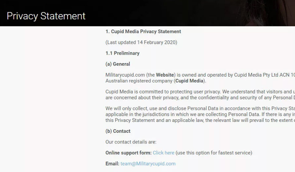 MilitaryCupid Additional Perks