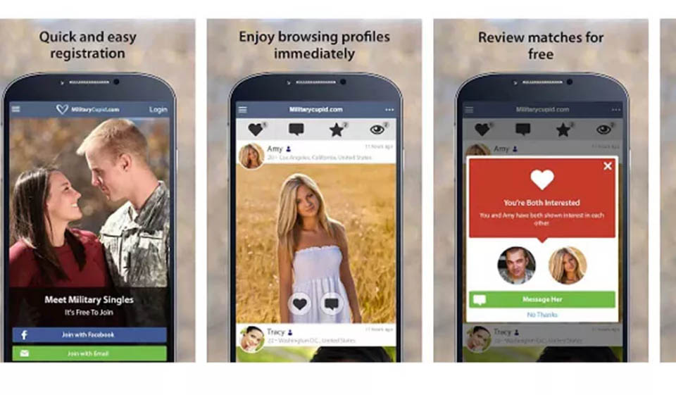 MilitaryCupid Functionality