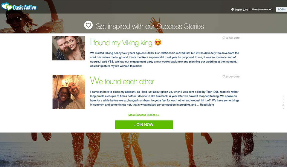 Aplicación móvil Oasis Active