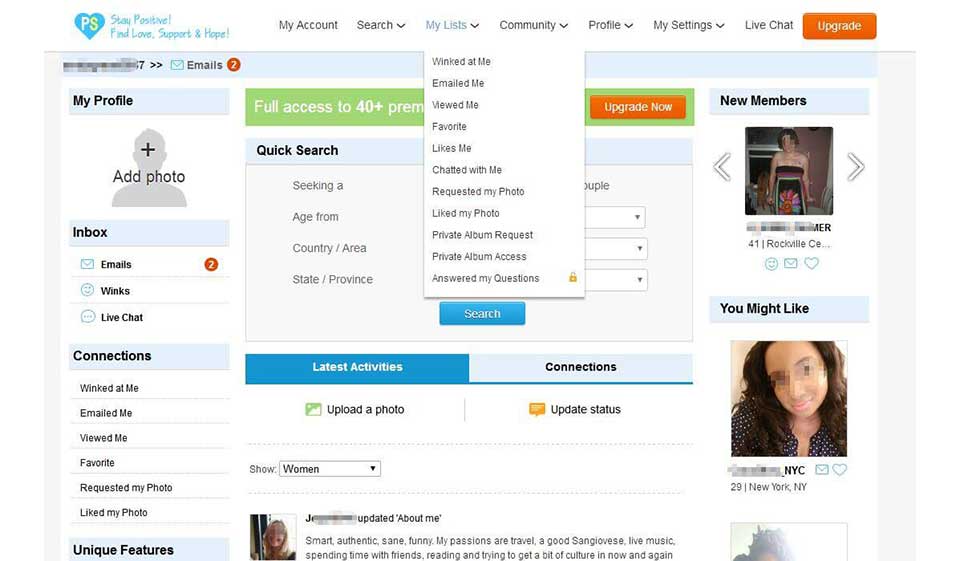 Positive Singles Design And Usability