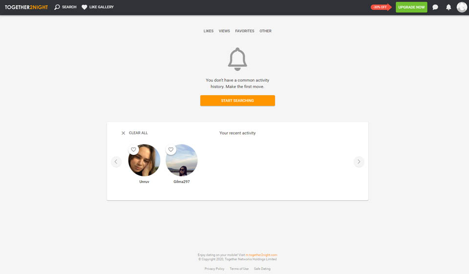 Together2Night Premium Membership Subscription Rates