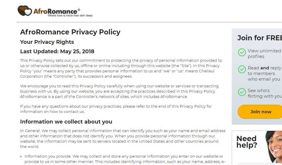 AfroRomance The Registration Process and Log-In Details