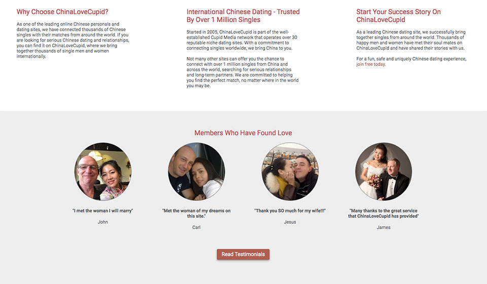 Chinalovecupid SProfile creation