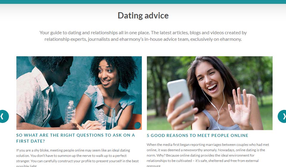 eHarmony – Accessing the Platform via Mobile Applications