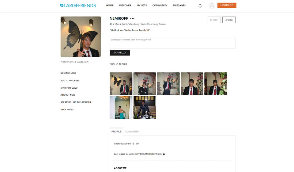 Large Friends Contact Members