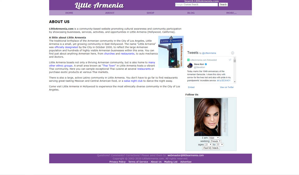 Armenians On The Website: How Old Are They?