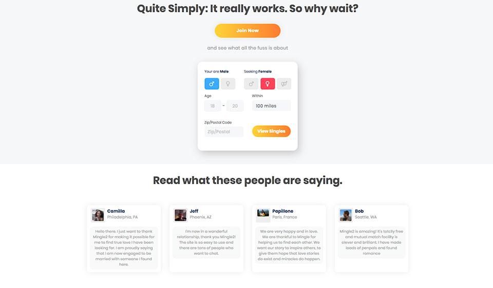 What Age Dominates on Mingle2