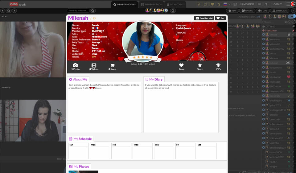 Sexual Orientation and Preferences of the Users