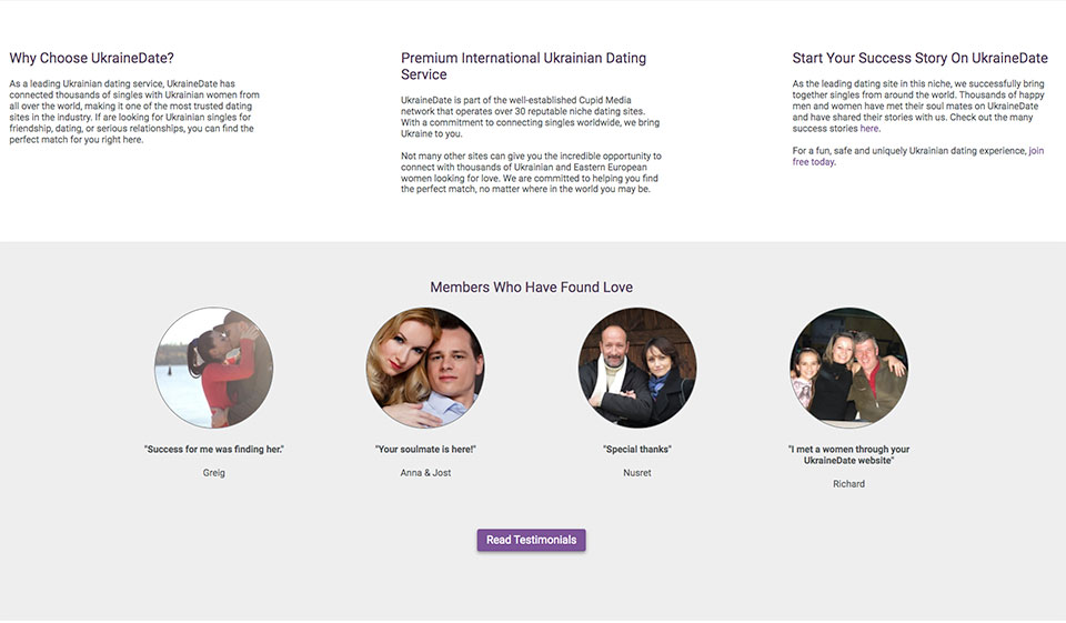 Ukraine Date Profile creation