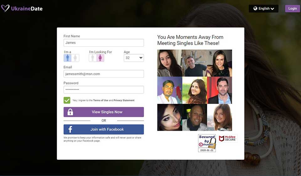 Ukraine Date Costs and Prices