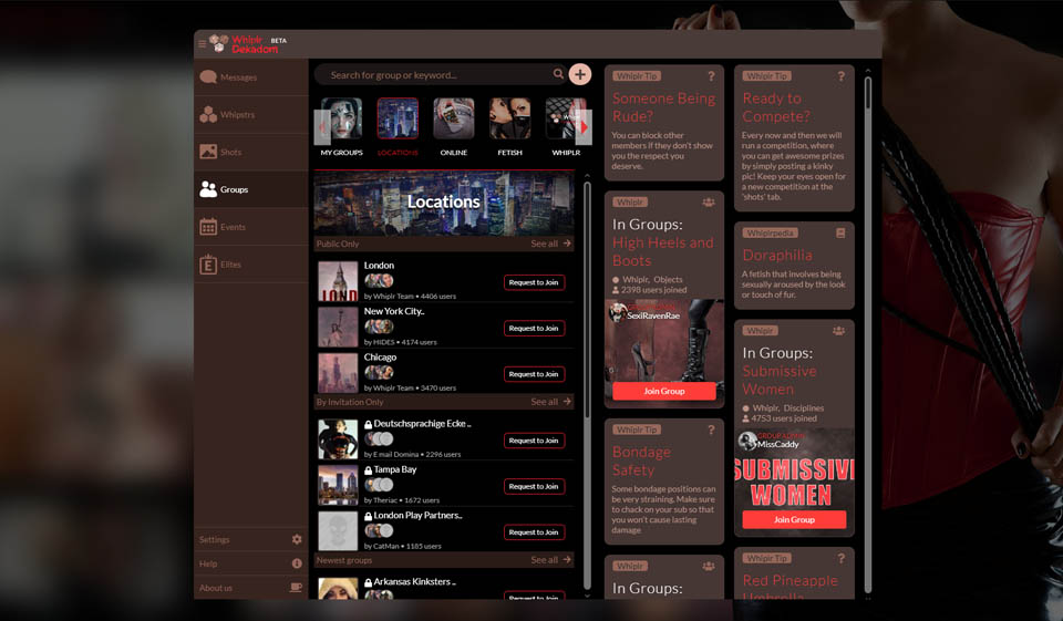 Making payments on Whiplr