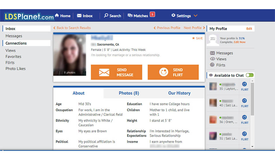 LDSPlanet Well-Organized Web Design and Efficient Usability