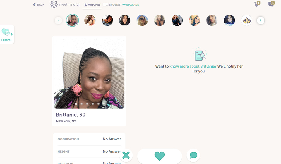 MeetMindful How Do Users’ Profiles Look Like?