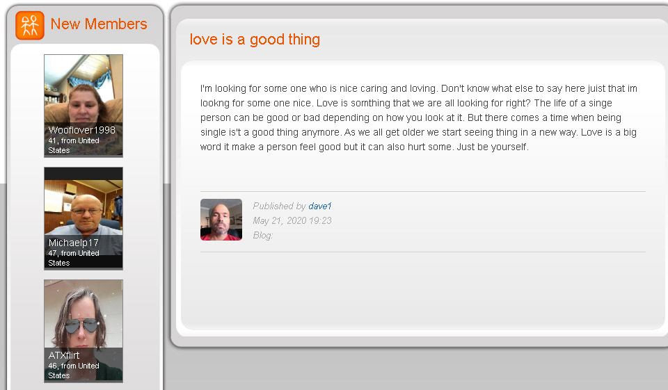 Dating4Disabled What members on this site?