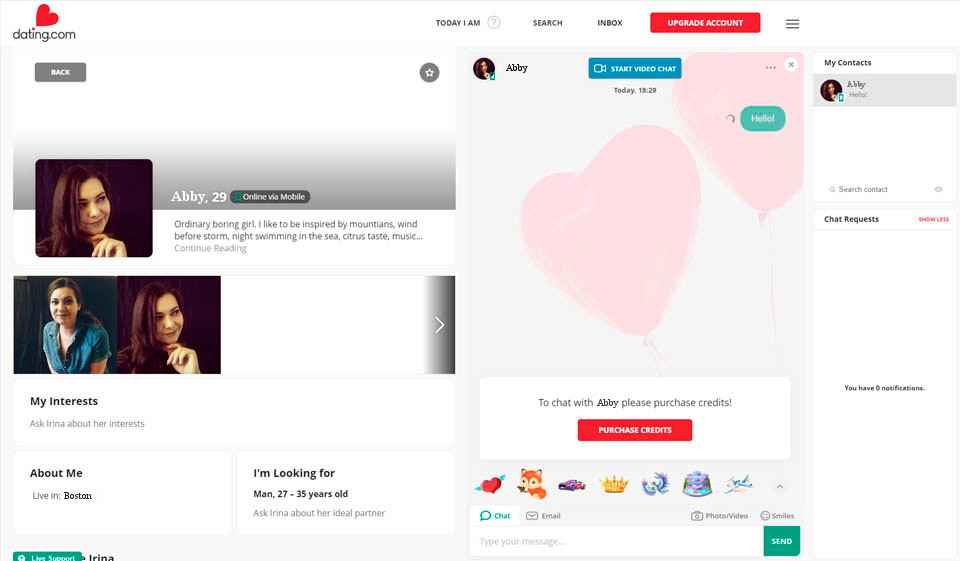 Dating.com Review 2020 All the secrets of the website