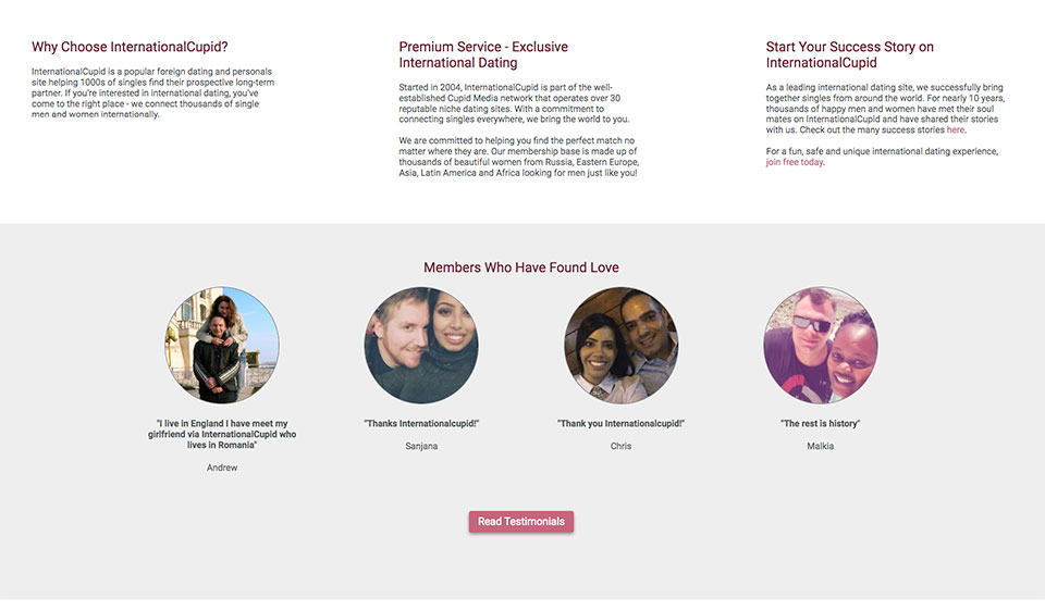 Internationalcupid Platform for use