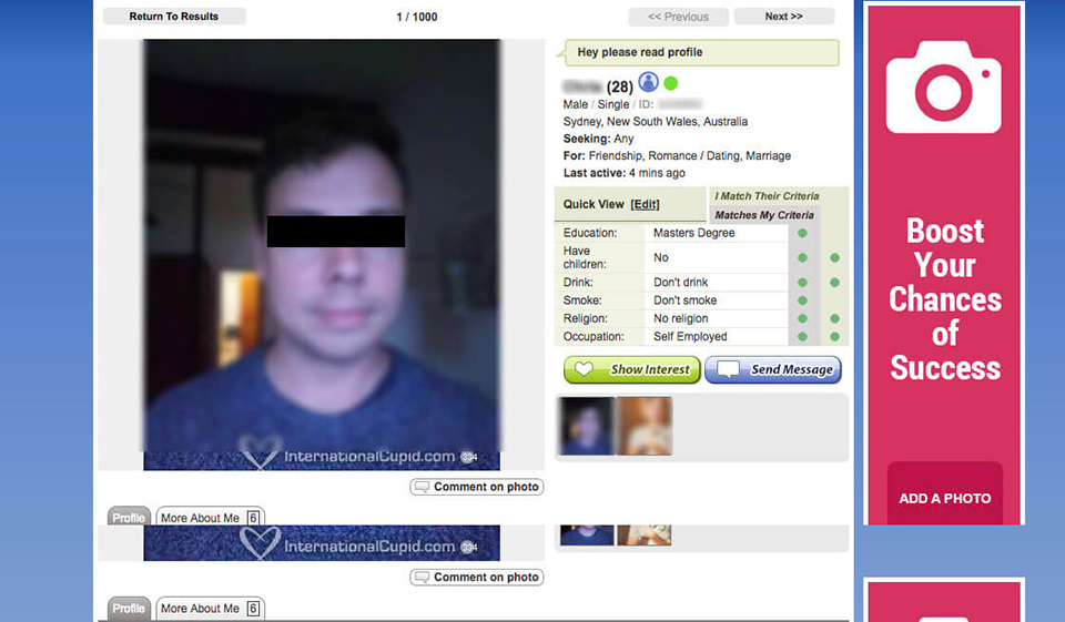 Internationalcupid Special features