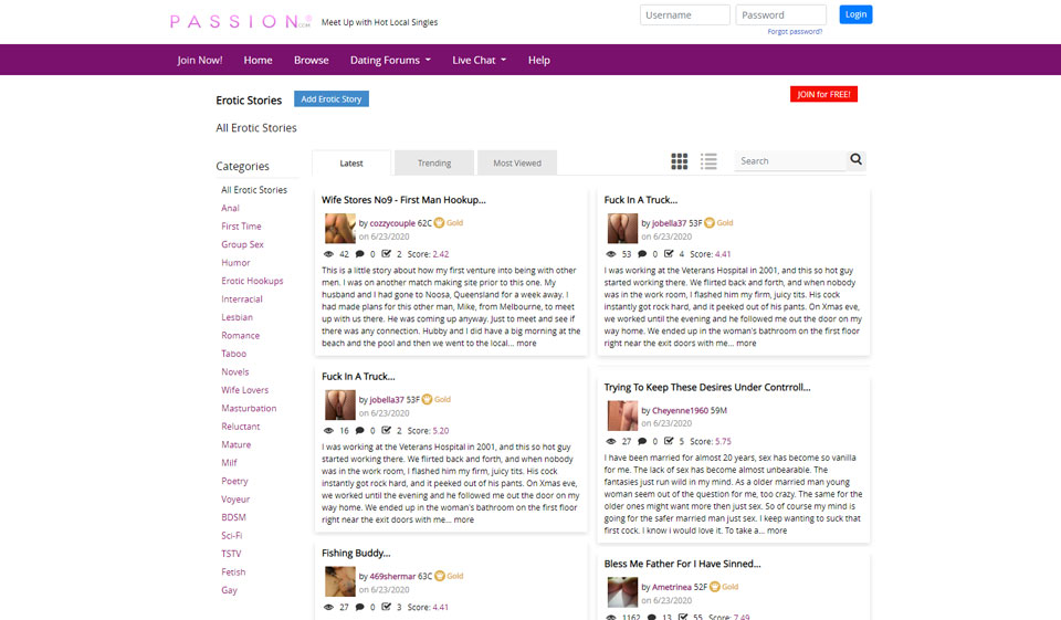 Passion.com Costs and Prices