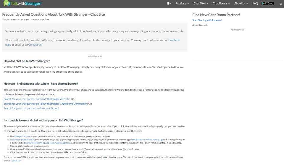 TalkWithStranger Prices and Subscription Options