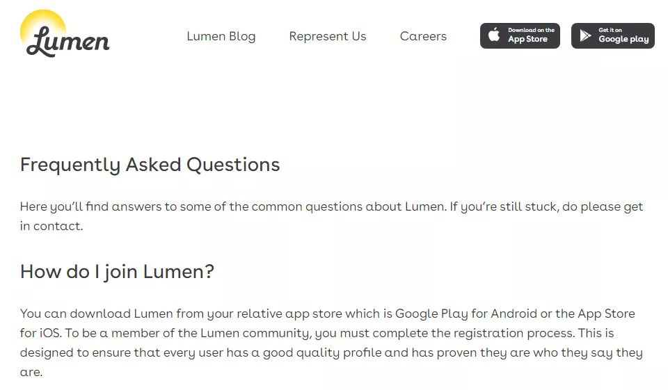 Price of Using Lumen App