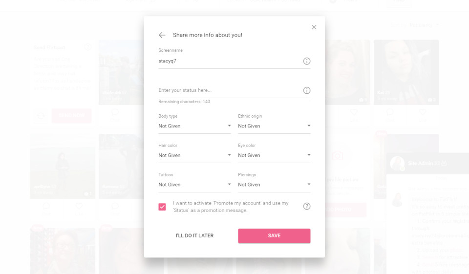 How to Create a New Dating Profile?
